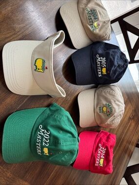 Vintage Masters Golf Hat Lot